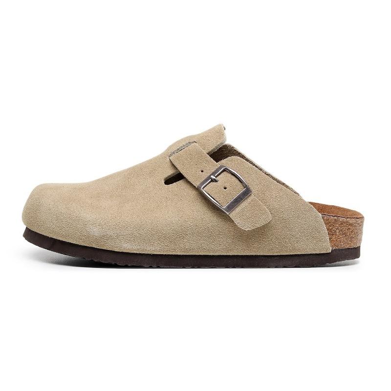 Пробковые шлепанцы женская сумка головные туфли уличные повседневные полуботинки ретро парные полусандалии серия oston