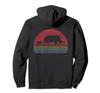 Rhino Mama Baby Rhino Mother Child Mama Retro Sunset Hoodie