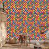 Wallpaper Birthday Balloons Red and Gold for Living Room and Bedroom 50x1000