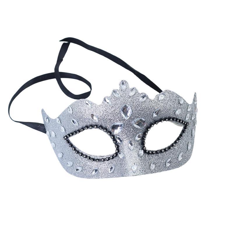 Women's Glitter Masquerade Half Face with Embellishment for Party,