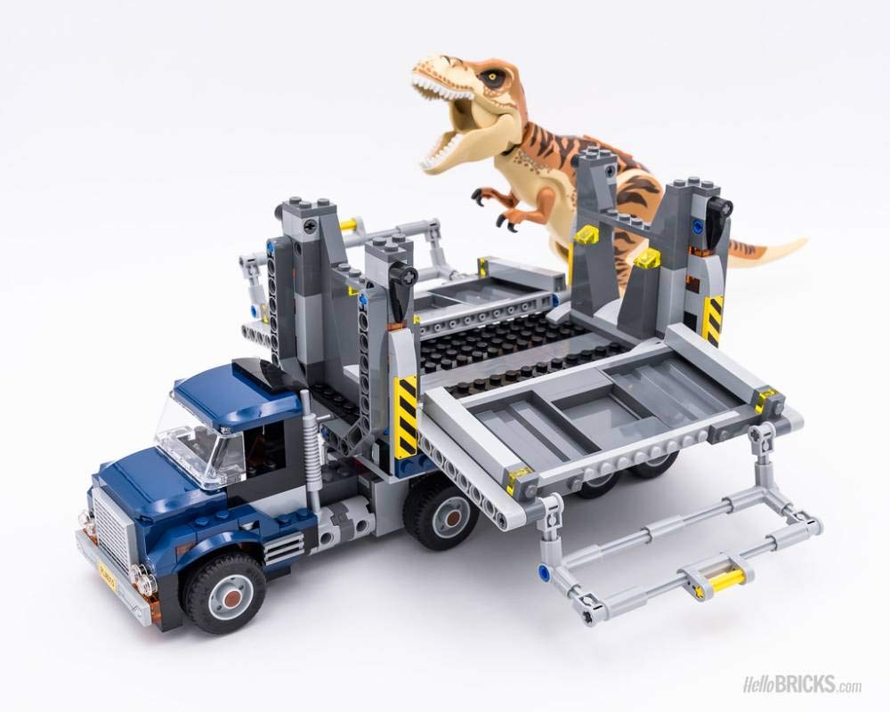 LEGO Jurassic World Transport 75933 Игровой набор с динозаврами, 609 деталей, грузовик T-Rex,