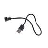 Usb 2.0 A штекер на 3-контактный/4-контактный соединительный кабель-адаптер для вентилятора компьютера 5 В