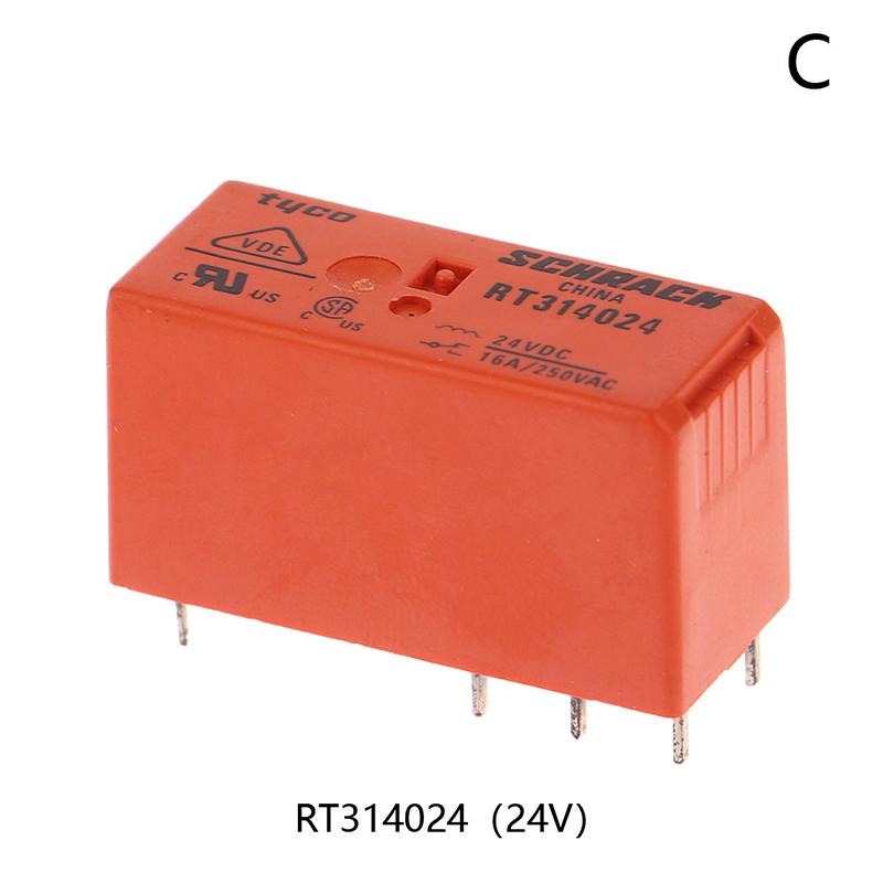 100% Оригинальное реле Rt314024 16A250Vac 8Pin 5V 12V 24V 48V Силовое реле