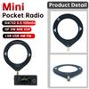 SI4732 0.5-108 МГц Карманное Мини Радио LSB USB AM FM FM/AM Радио с Кольцевой Антенной Всеволновый Радиоприемник HF SW MW VHF Радио