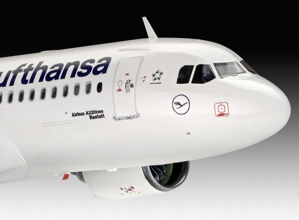 Revell масштаб Airbus A320neo Lufthansa пассажирский самолет пластиковая модель 03942 1/144