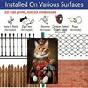 2D Flat, 1pc, Royal Maine Coon Cat King Metal Aluminum Sign - Retro Funny Cat Lover Wall Decor Does Not Need Electricity, Perfect for Country Yard