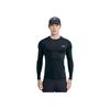Li Ning Fitness Sports с длинным рукавом дышащая быстросохнущая тренировочная рубашка для велоспорта мужские топы черного цвета AUDSB43