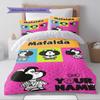 Name Custom Mafalda Pattern Bedding Set Quilt Cover Pillowcase Home Decor Gift (1 * duvet cover + 2 * pillowcase, without core)