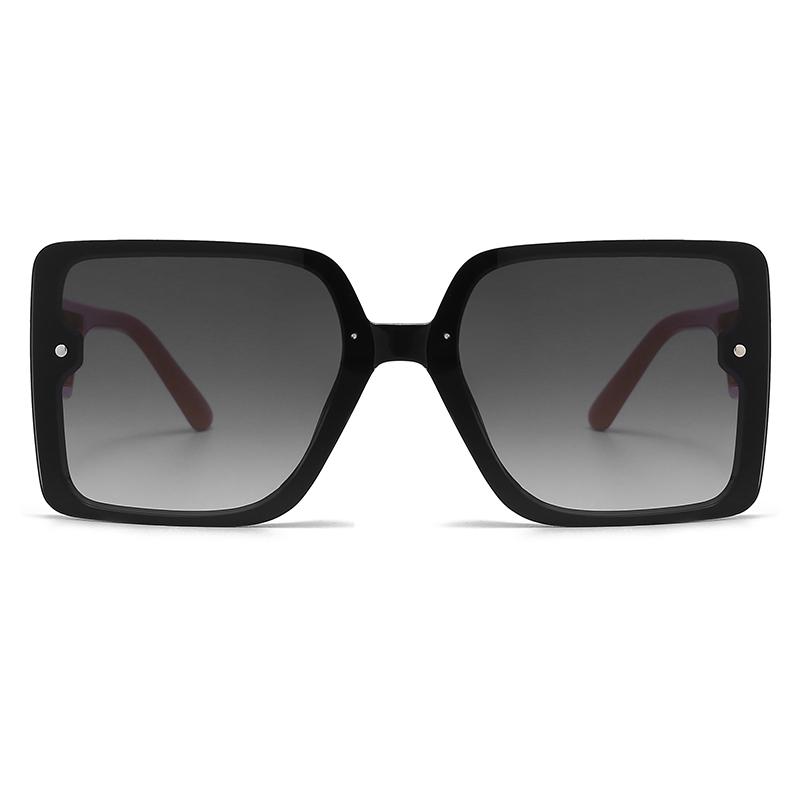 Новые персонализированные солнцезащитные очки с широкими дужками, солнцезащитные очки с защитой от УФ-лучей и бликов, ретро-трендовые солнцезащитные очки с квадратной оправой для женщин 1080