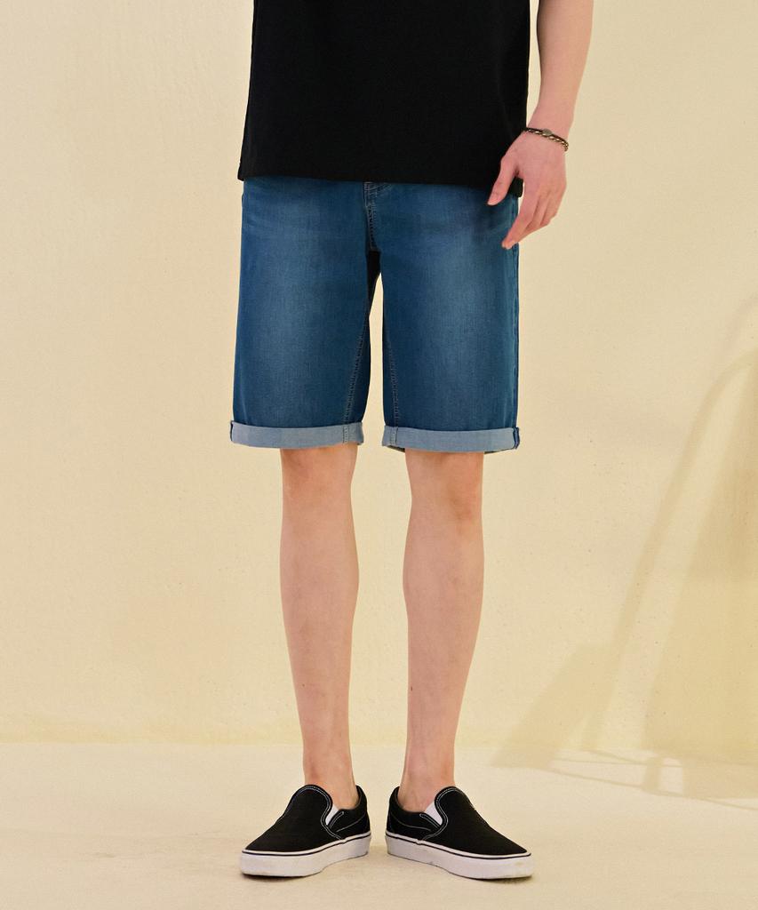 CHASECULT Men'S Waistband Knee-Length Denim Pants-Dcrk2611E0N