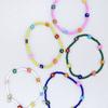 BONBEAU Flower Crush Multi-color Beads Bracelet Smile Charm Multi-color Flower Bead Bracelet