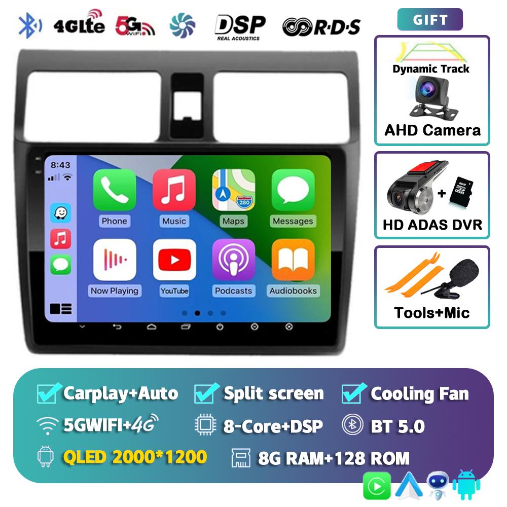 Android 14 Carplay Auto For Suzuki Swift 2003-2010 2 Din Car Radio Multimidia Video Player GPS Navigation Stereo Head Unit Audio