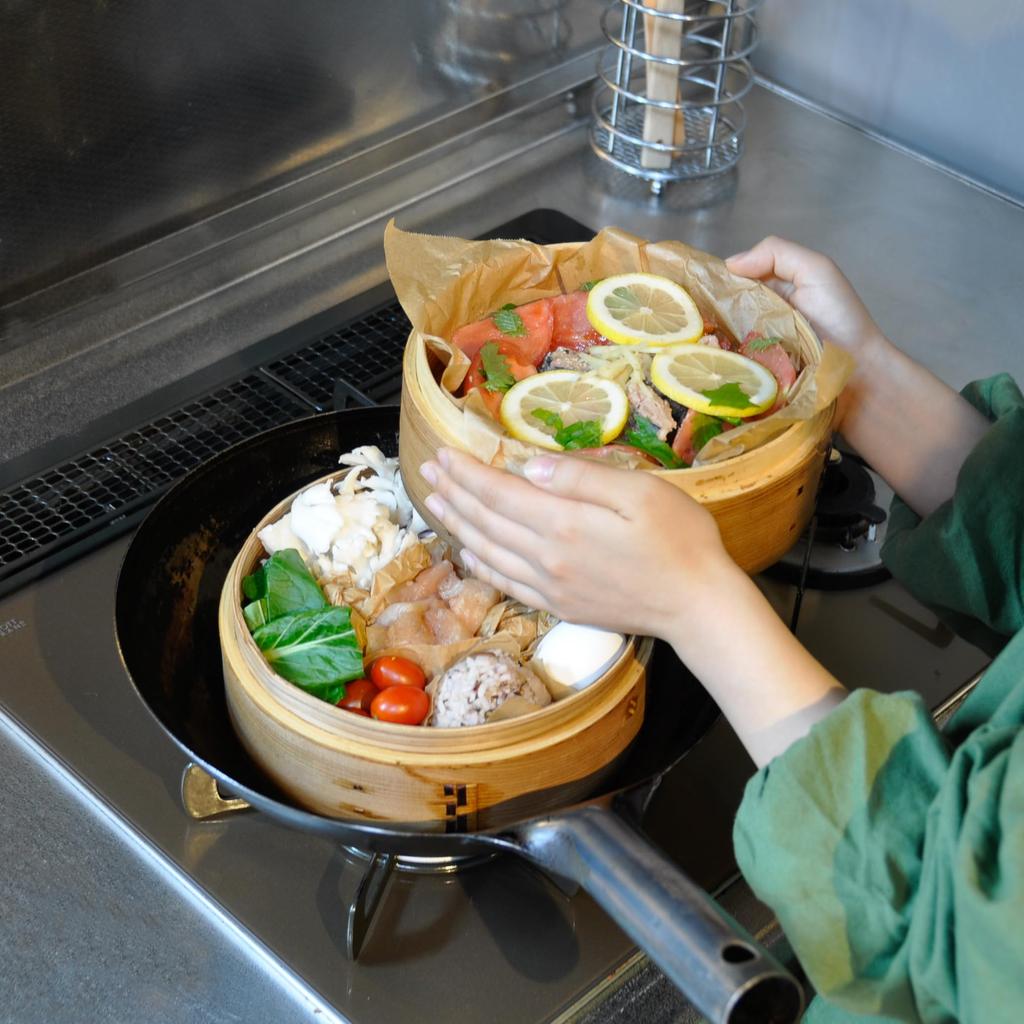 Пароварка Sakai Sangyo, 21 см, 2 яруса | Пароварка