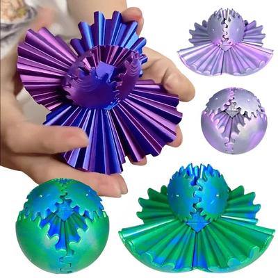 Gear Ball 3D Printed Fidget Toys Spin Ball или Cube настольная игрушка для снятия стресса тревожность расслабляющее занятие для взрослых детей подарок
