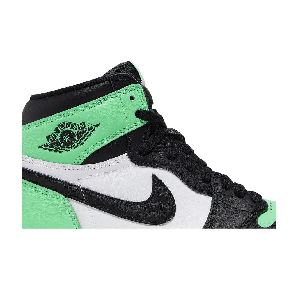 Air Jordan 1 Retro High OG 'Green Glow' (унисекс) Белые / Черные / Зеленые Светящиеся Винтажные Баскетбольные Кроссовки DZ5485 130