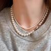 Elegant 2025 Baroque Pearl Clavicle Necklace for Women