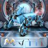 Ai Smart Machine Dog Eight-wheel Stunt Mechanical Dog Remote Control Toy Mech Warrior Intelligent Robot Children's Toy