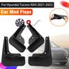 4pcs Car Mudguards For Hyundai Tucson 2022 Car Accessories 2023 NX4 Splash Guard Mud Flap Mudguards Front Rear Fender