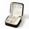 Compact Velvet Jewelry Travel Box for Rings, Earrings, and Necklaces