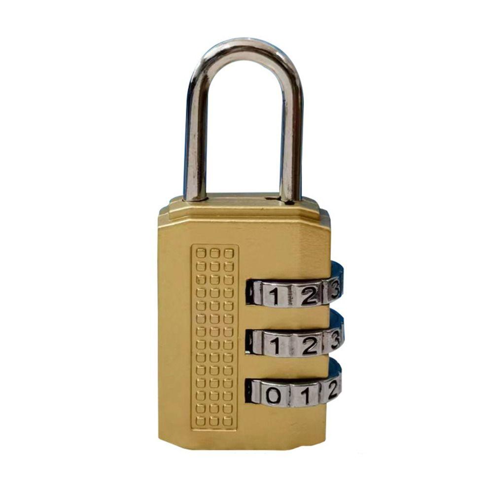 Mini Number Lock 3 Digit Zinc Zinc Alloy Padlock Portable Password Lock  Trolley Case