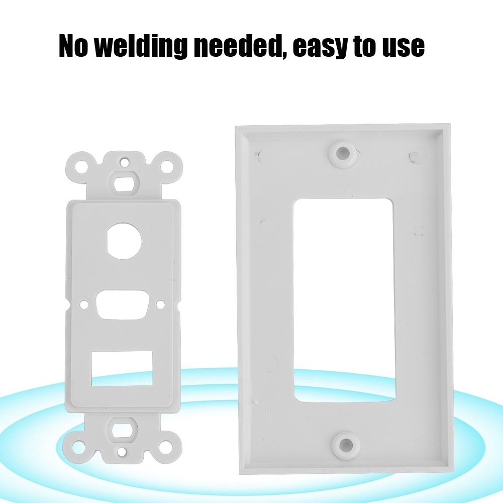 Аудио Видео DC 3,5 мм Женский HDMI + VGA 3 в 1 Гнездо Панель Зарядное Устройство Розетка