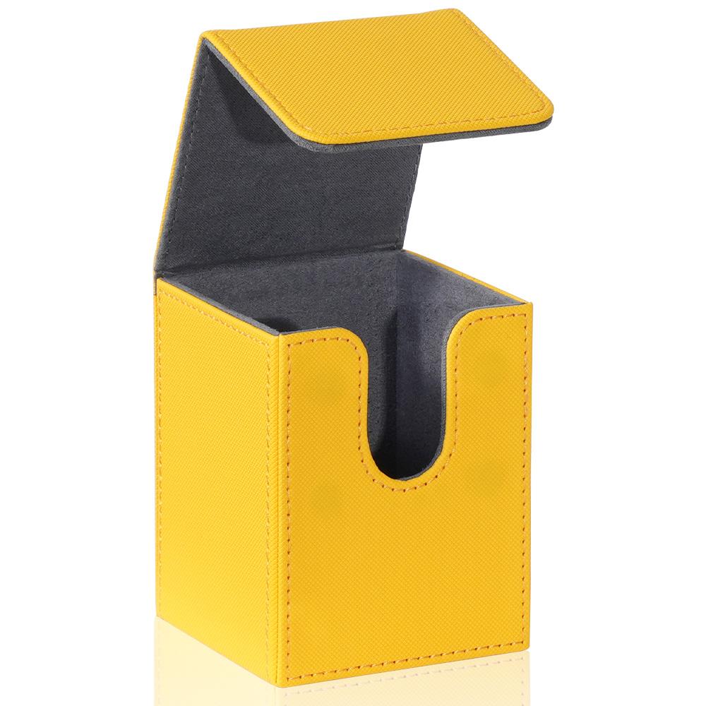 Коробка для колоды карт, Коробка для хранения карт вмещает 100+ карт в одинарных протекторах, Магнитная застежка из ПУ-кожи для карт Magic, карт TCG