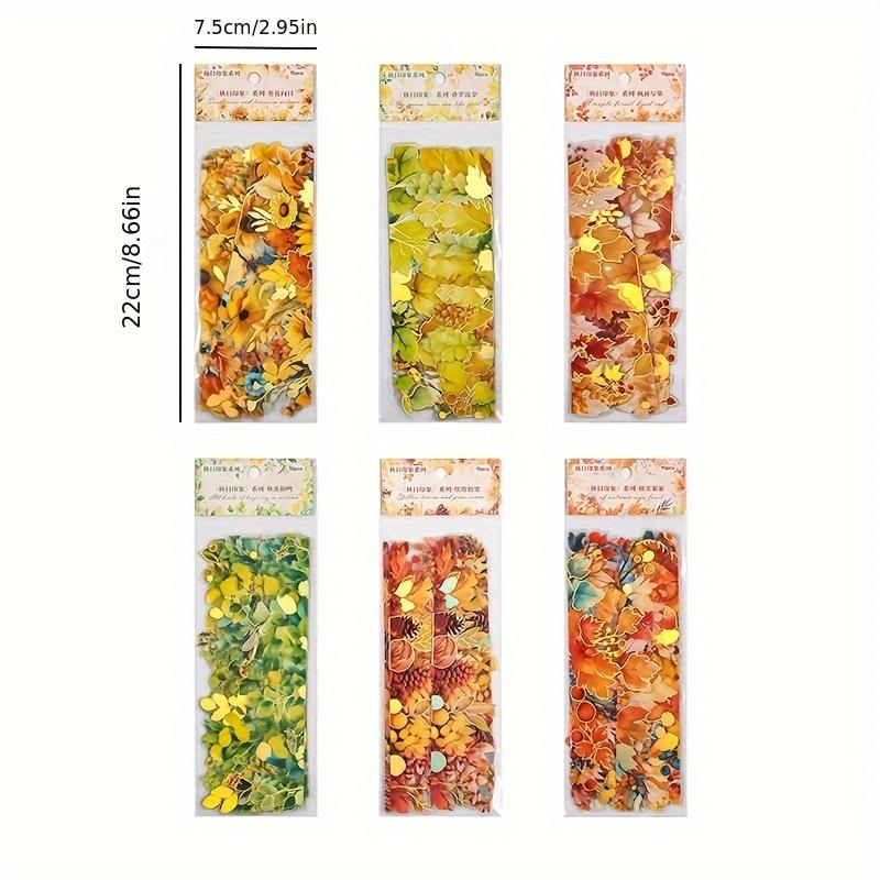 15 шт. Осенние наклейки с листьями и плодами растений, самоклеящиеся наклейки для скрапбукинга, неправильной формы, для телефона, ноутбука, DIY-поделок, декоративные наклейки на осеннюю тематику
