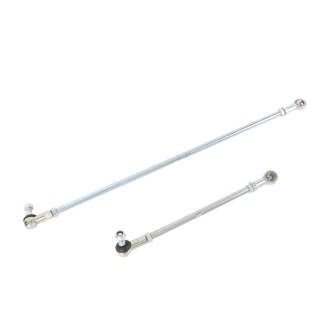 Go Kart Long Short Tie Rod Kit Steel Alloy Shock Proof Impact Resistant Enhanced Steering Sensitivity Replacement for