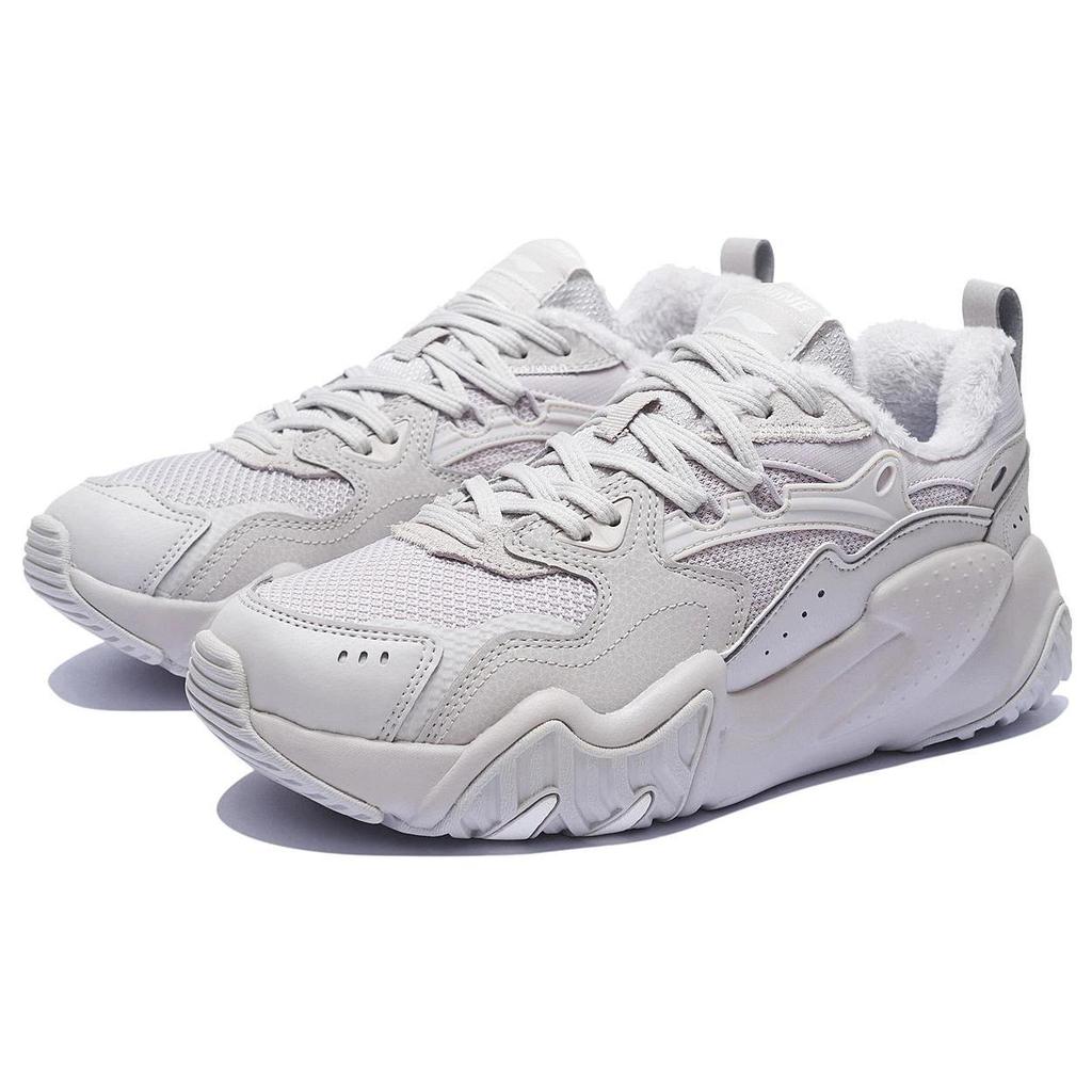 Li Ning Cat Paw Lite Зимний Текстиль, Синтетическая Кожа На флисовой подкладке Нескользящая, Износостойкая, Термо Низкие AGCS347-2