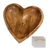 New Heart Prayer Bowl Wooden Religious Crucifix Bowl Rustic Home Centrepiece Decor Fruit Plate Kitchen Tableware Religious Gift