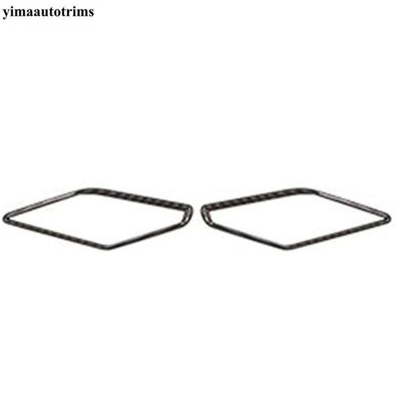 For VW Volkswagen Polo - Car Dashboard A Pillar Speaker Audio Frame Cover Kit Trim Carbon Fiber / Red Accessories