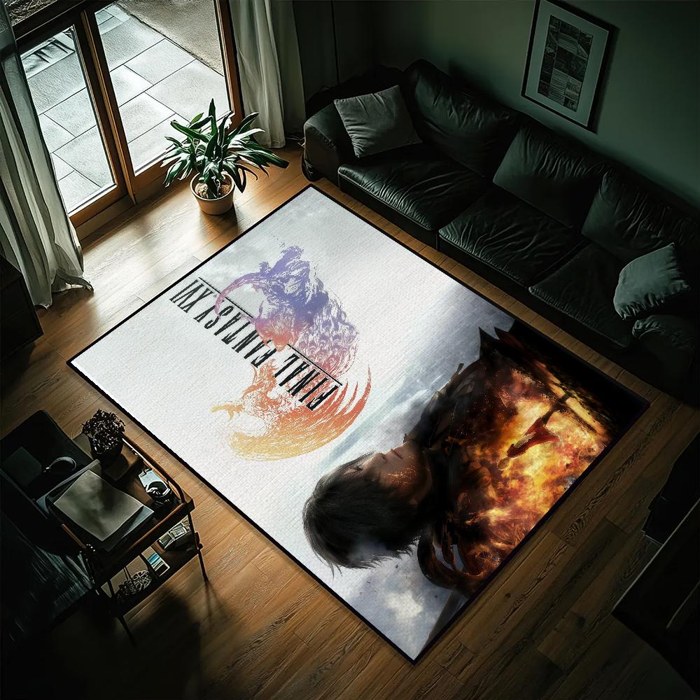 Игра F-Final Fantasy XVI Маленький ковер Прикроватный Кухня Ванна Гостиная Дом Дом Спальня Напольный коврик Придверный коврик Ковер Украшение