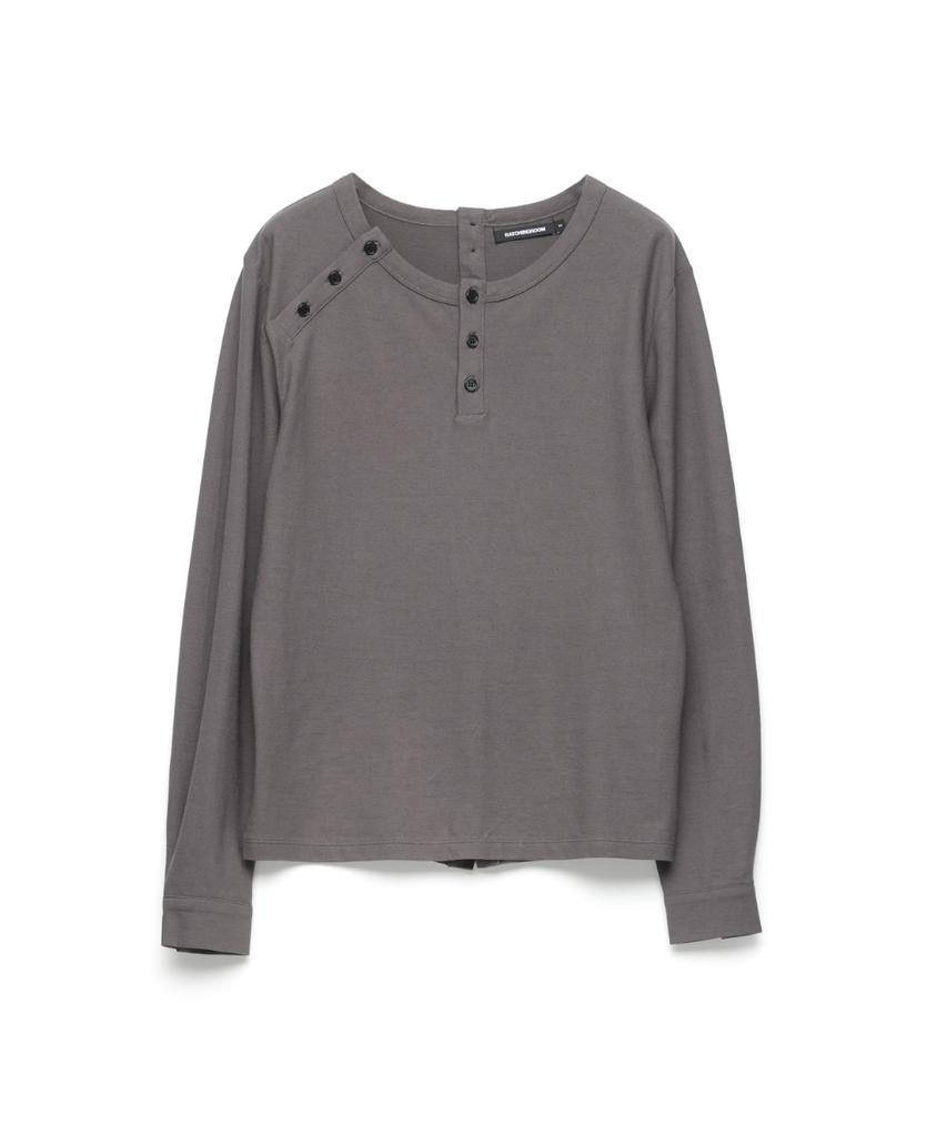 Haechinglum Тройная футболка-henley Розово-серая
