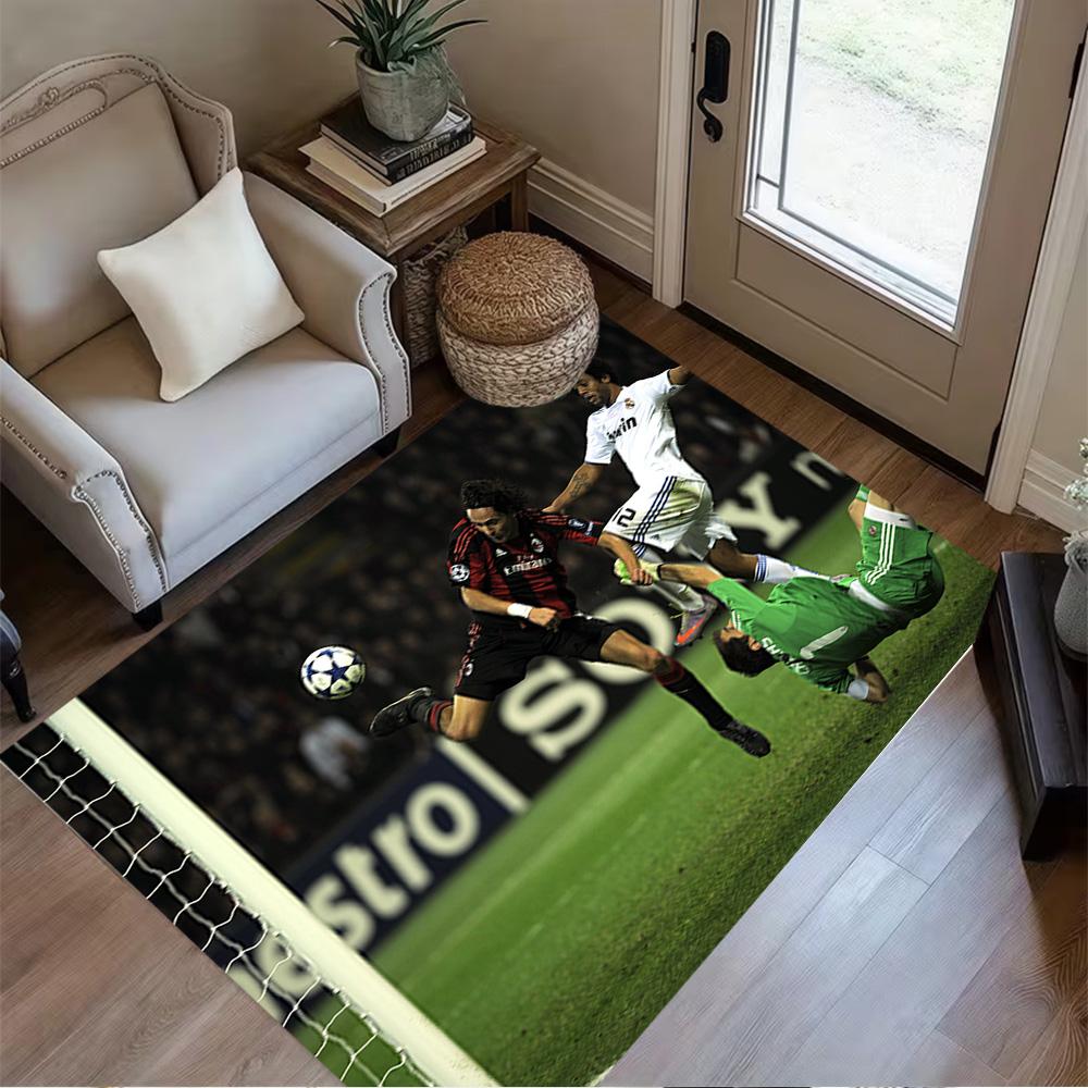 Football Match Action Floor Mat Design for Decorate room Dining Room Entryway Hallway Anti-slip Rug Office home decor Wedding Party Gift
