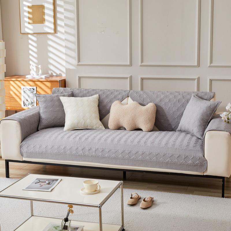 Modern Simple Cotton Sofa Cushion, Universal Fabric For All Seasons, Non-Slip Sofa Cover, Sofa Cover New Model