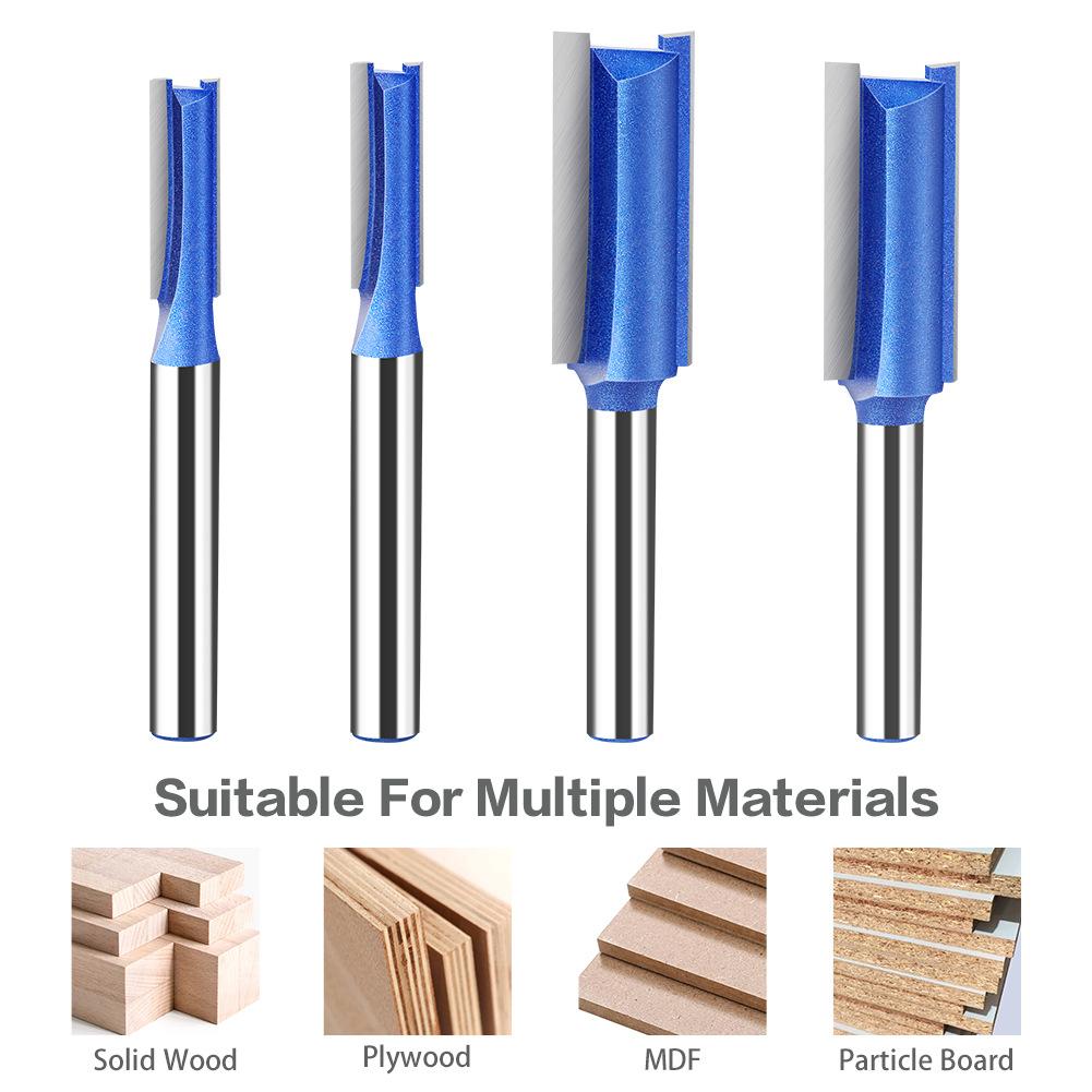 4 шт., 6 мм хвостовик, высококачественная фреза, накладка заподлицо с подшипником, набор фрез для дерева
