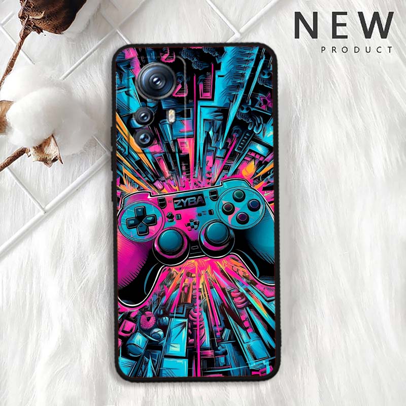Креативный игровой контроллер Для Xiaomi Mi 15 14 13 13T 12 12T 12S 11 11i 11T Pro Ultra Lite 5G Черный Мягкий Чехол для Телефона