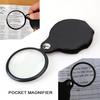 Slim Thin Reading Pocket Magnifying Glass 60mm 6x Loupe Folding Magnifier