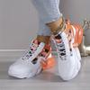 Women's Colorblock High-top Casual Sneakers - Comfy Lace Up Trainers for Breathable and Stylish Platform Basketball Shoes