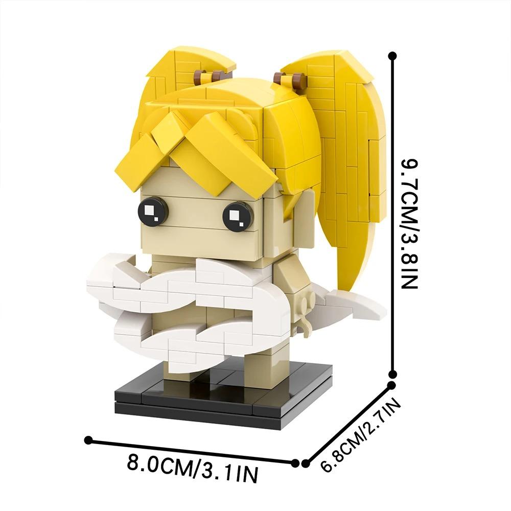 MOOXI Аниме Мультфильмы MOC Набор Кирпичиков Совместимый BrickHeadsed Детали Строительных Блоков Детские Образовательные Игрушки Для Детей Подарок на День Рождения