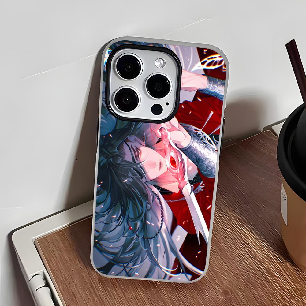 Чехол для телефона 'Благословение Небесных Чиновников' для IPhone 17 Air 16 E 15 14 Plus 13 12 11 Pro Max, Желейный, 2 в 1, Защитный Чехол