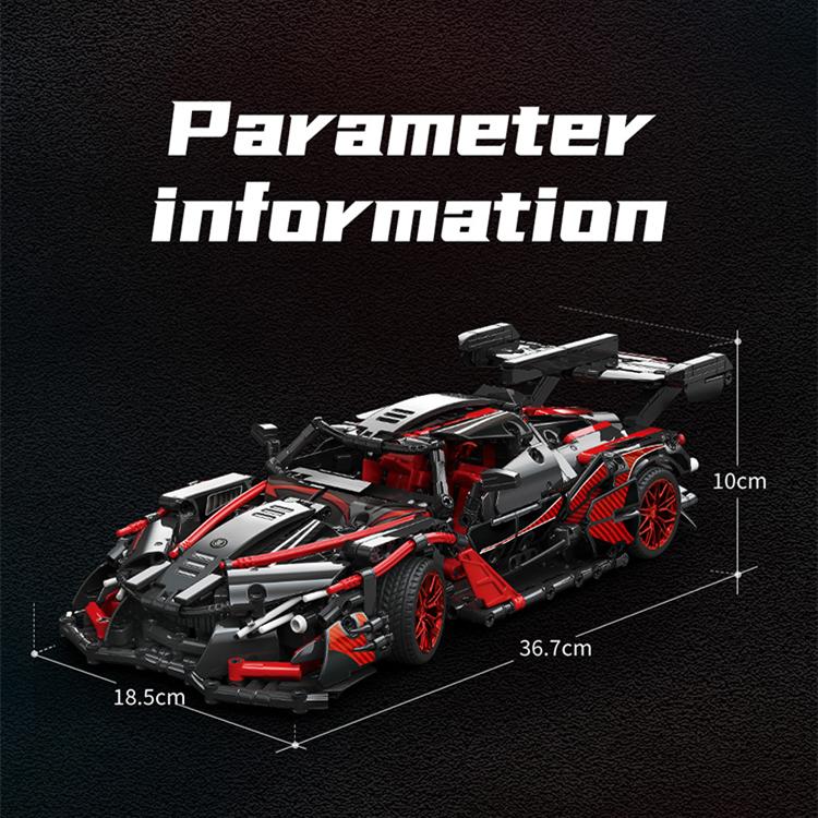 High-Tech MOC 88301 RC Remote Control Gumpert Apollo IE Super Racing Car Model Building Blocks Christmas Toys Birthday Gifts