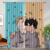 Элегантные шторы для комнаты, 2 шт., шторы Heartstopper для комнаты, 2 панели тюля для спальни, занавески для домашнего интерьера, перегородки