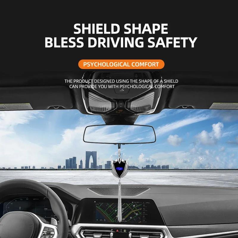 Автомобильная наклейка Декор салонного зеркала заднего вида Автомобильный аксессуар-подвеска Автостайлинг Для Ford Focus 2 3 MK2 MK3 Mondeo MK4 Ecosport