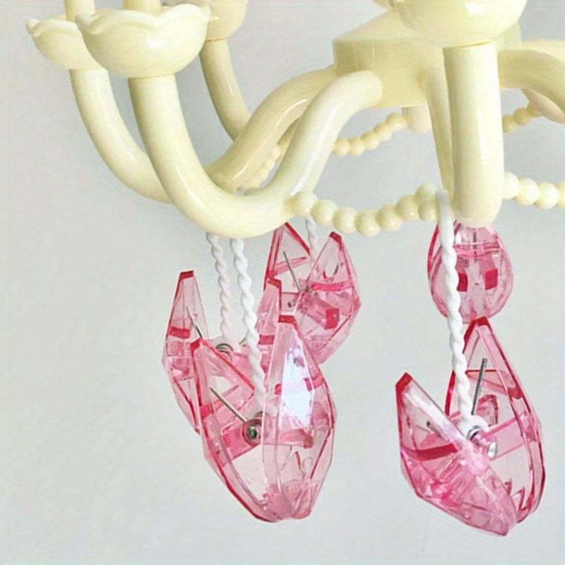 1pc Creative Retro Contrasting Color Crystal Chandeliers Shaped Clothes Drying Rack Bedroom Clothes Drying Decorative Rack Home Decoration Parts