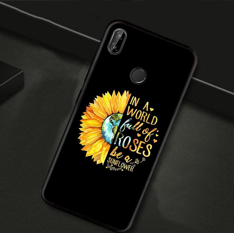 Beauty Yellow Sunflower For Huawei Nova 11i 12i 12s 8i 9 10 SE Y60 Y61 Y70 Y90 Y72 Y73 Y91 P60 Pro P40 P30 Lite Case