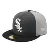 Кепка New Era 59FIFTY Shadow MLB CWS Темно-графитовая 7 12 5950 CHIWHI SHADOW GRY BLK DGRA