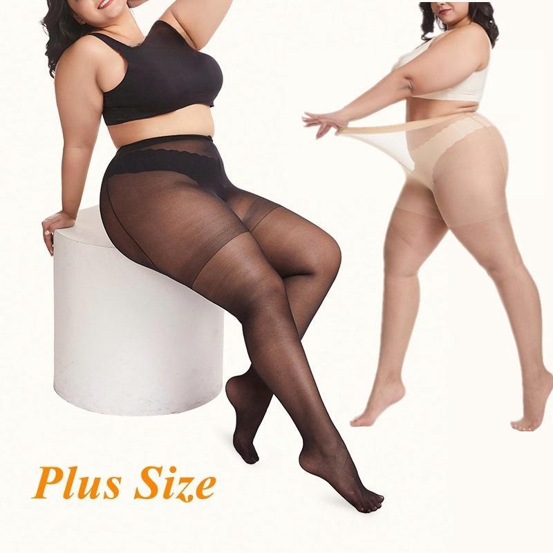 Plus Size Pantyhose Large Size Thin Stretch Stockings XXL Fat Tights Oversized Leggings