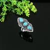 Santa Rosa Turquoise Handmade 925 Sterling Silver Gift Ring Size 8 H1u53