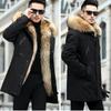 Men's Mid-length Mink Faux Fur Parker Clothing Fox Fur Thickened Liner Detachable Fur Coat